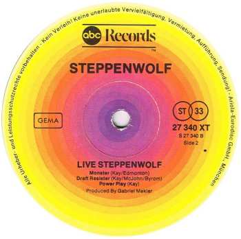 2LP Steppenwolf: Live