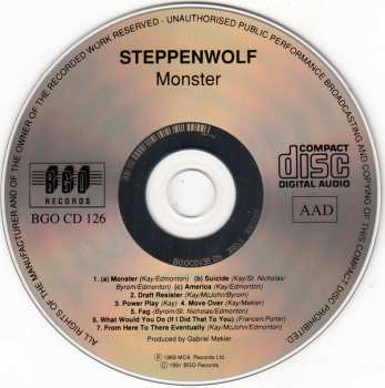 CD Steppenwolf: Monster 301834