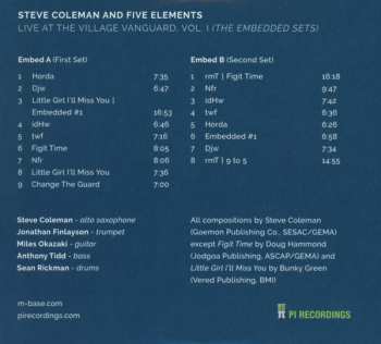 2CD Steve Coleman And Five Elements: Live At The Village Vanguard, Vol. I (The Embedded Sets) 309393