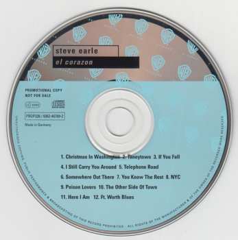 CD Steve Earle: El Corazón 438880