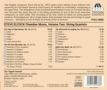 CD Steve Elcock: Chamber Music, Volume Two: String Quartets 501425