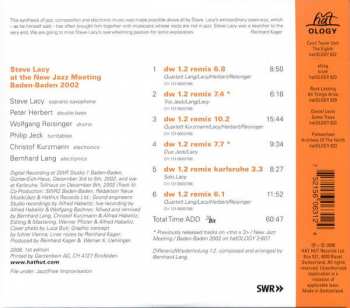 CD Steve Lacy: New Jazz Meeting Baden-Baden 2002 310619
