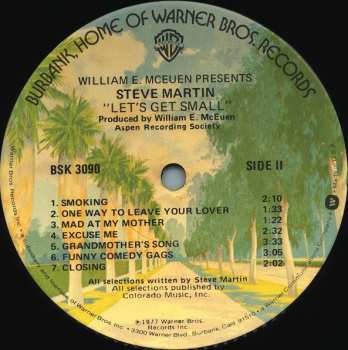 LP Steve Martin: Let's Get Small