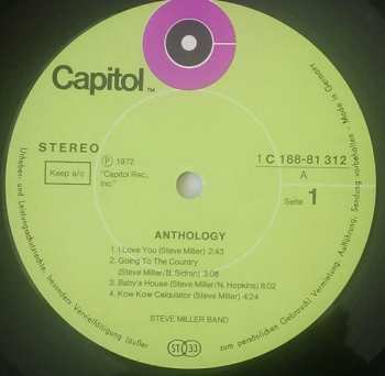 2LP Steve Miller Band: Anthology