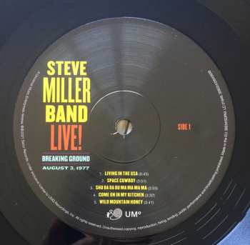 2LP Steve Miller Band: Live! Breaking Ground: August 3, 1977 387840