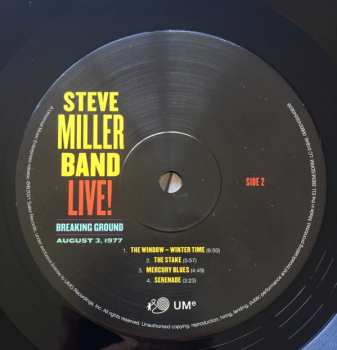 2LP Steve Miller Band: Live! Breaking Ground: August 3, 1977 387840