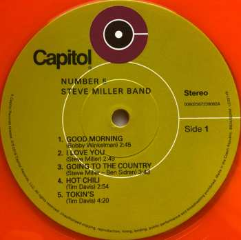 LP Steve Miller Band: Number 5 CLR | LTD