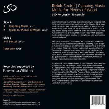 LP Steve Reich: Sextet | Clapping Music | Music For Pieces Of Wood LTD 68589