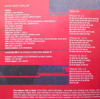 CD Steve Reich: Tehillim / The Desert Music 426196