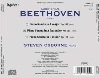 CD Steven Osborne: Piano Sonatas: Op 109 In E Major, Op 110 In A Flat Major, Op 111 In C Minor 319470