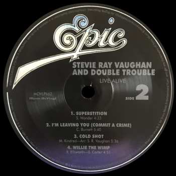 2LP Stevie Ray Vaughan & Double Trouble: Live Alive 20700
