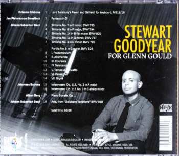 CD Stewart Goodyear: For Glenn Gould 236786