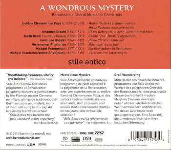 SACD Stile Antico: A Wondrous Mystery (Renaissance Choral Music For Christmas) 493012