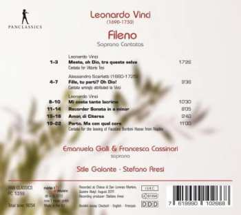 CD Stile Galante: Leonardo Vinci, Fileno: Soprano Cantatas 339929