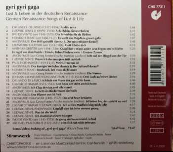 CD Stimmwerck: Gyri Gyri Gaga (Lust Und Leben In Der Deutschen Renaissance) (German Renaissance Songs Of Lust And Life) 292570