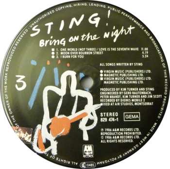 2LP Sting: Bring On The Night