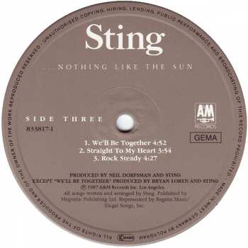 2LP Sting: ...Nothing Like The Sun