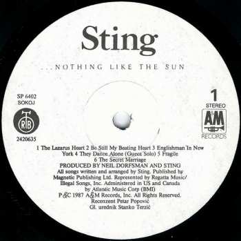 LP Sting: ...Nothing Like The Sun 66102