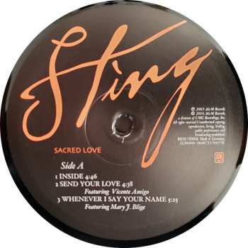 2LP Sting: Sacred Love 528530