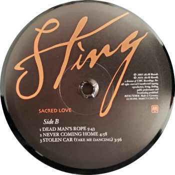 2LP Sting: Sacred Love 528530