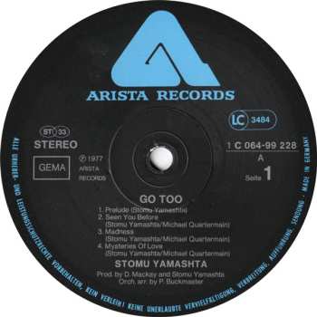 LP Stomu Yamashta's Go: Go Too 516977