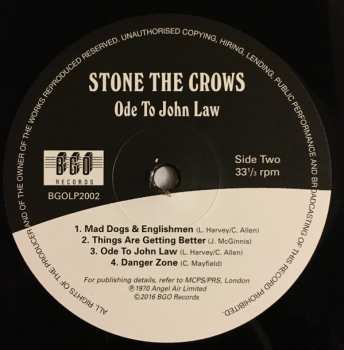 LP Stone The Crows: Ode To John Law