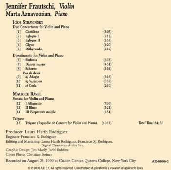 CD Igor Stravinsky: Igor Stravinsky / Maurice Ravel