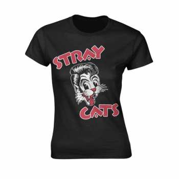 Merch Stray Cats: Tričko Dámské Cat Logo Stray Cats