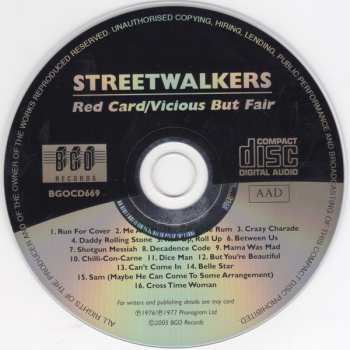 CD Streetwalkers: Red Card / Vicious But Fair 532898