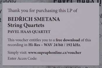 LP Bedřich Smetana: String Quartet No. 1 In E Minor "From My Life" / String Quartet No. 2 In D Minor 33142