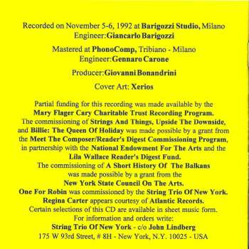 CD String Trio Of New York: Octagon
