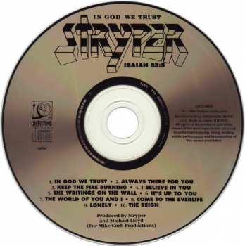 CD Stryper: In God We Trust = イン・ゴッド・ウィ・トラスト LTD 425728