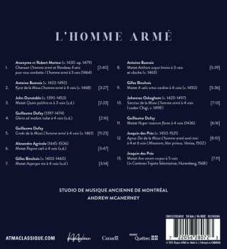 CD Studio de Musique Ancienne de Montréal: L' Homme Arme: Le Cour de Bourgogne Et la Musique 515233