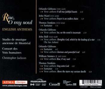 CD Studio de Musique Ancienne de Montréal: Rise, O My Soul - English Anthems 446295