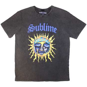 Merch Sublime: Stone Wash Tričko Sun Logo Sublime