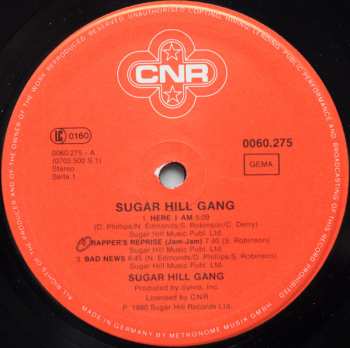 LP Sugarhill Gang: Sugarhill Gang NUM | LTD | CLR 458011