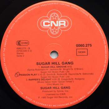 LP Sugarhill Gang: Sugarhill Gang NUM | LTD | CLR 458011