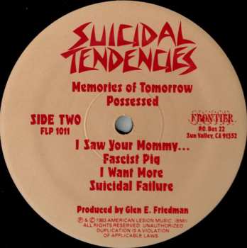 LP Suicidal Tendencies: Suicidal Tendencies CLR 390252