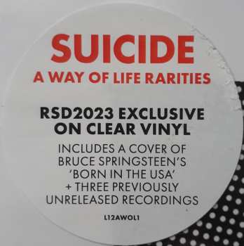 LP Suicide: A Way Of Life Rarities  CLR | LTD 472314