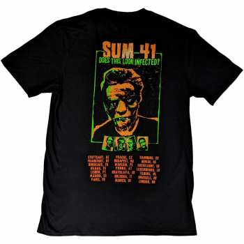 Merch Sum 41: Sum 41 Unisex T-shirt: Does This Look Infected? European Tour 2022 (back Print) (small) S