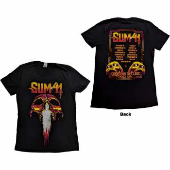 Merch Sum 41: Sum 41 Unisex T-shirt: Order In Decline Tour 2020 Candle Skull (back Print) (ex-tour) (small) S