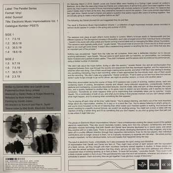 LP Sunroof: Electronic Music Improvisations Vol. 1 LTD | CLR 10928