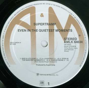 LP Supertramp: Even In The Quietest Moments...