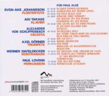 CD Sven-Åke Johansson: Für Paul Klee 277828
