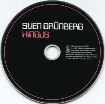 CD Sven Grünberg: Hingus 192953