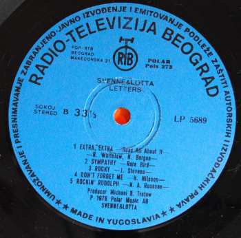 LP Svenne & Lotta: Letters