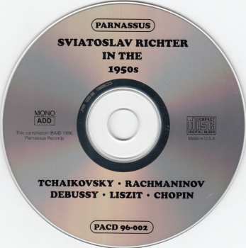 2CD Sviatoslav Richter: Sviatoslav Richter In The 1950s 320250