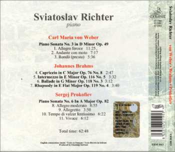 CD Sviatoslav Richter:  Von Weber - Brahms - Prokofiev 245155