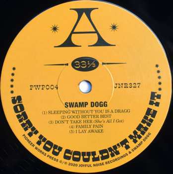 LP Swamp Dogg: Sorry You Couldn't Make It 76265