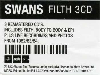 3CD Swans: Filth DLX 112623